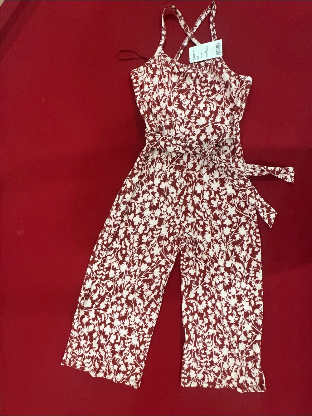Mango (MNG Casual) “Kelmon” Floral Print Jumpsuit Size M